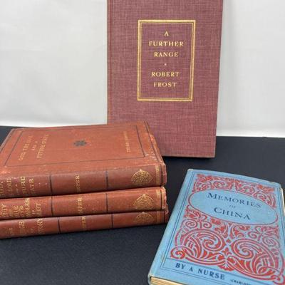 117 Early 1900's Books - Robert Frost & Thomas Cooper