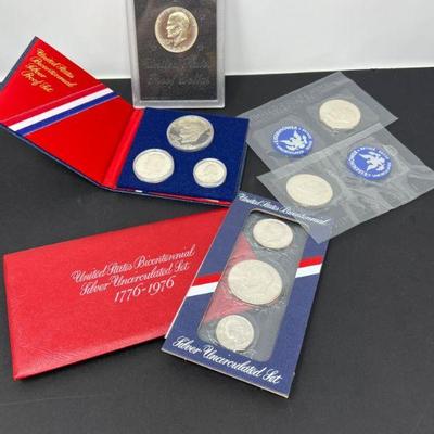 28 Eisenhower Silver & Bicentennial Sets