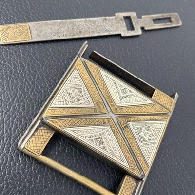 47 African Tuareg Brass & Silver Lock and Key	L