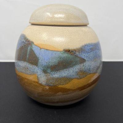 11 Clay Handpainted Urn Signed By Hebe
