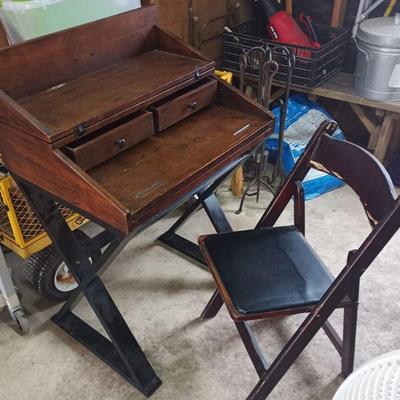 Desk and chair