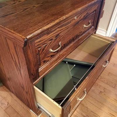 Lateral file cabinet $75