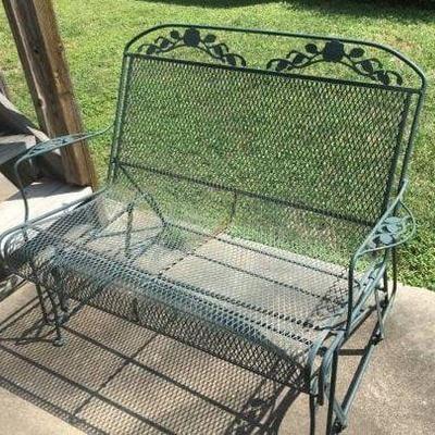 Wrought iron rocker