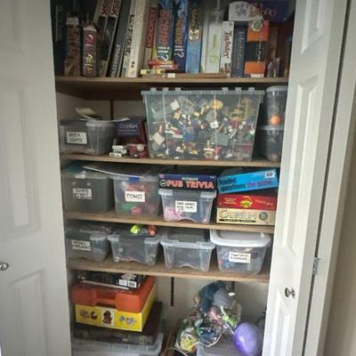 Legos, games, toys
