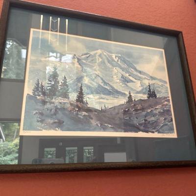 Mount Rainier by Dee Molenaar - Seattle mountaineer, author & artist
25X19. #43/200
COA included