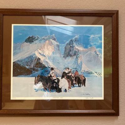 “Mountain Men” by California artist 
Jim Miller #39/100
27x23