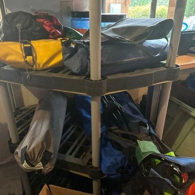 Camping chairs, Coleman stove, camping supplies