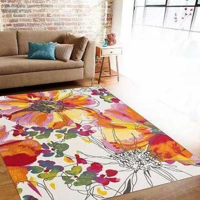 Lot 040-ENT: Modern Colorful Floral Area Rug