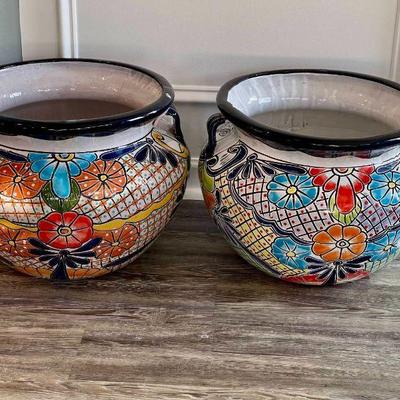 Lot 039-LR: Two Decorative Planter Pots
