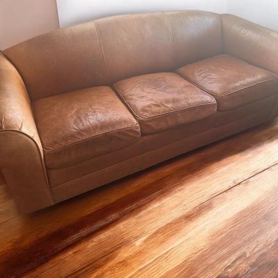 Ethan Allen Leather Sofa