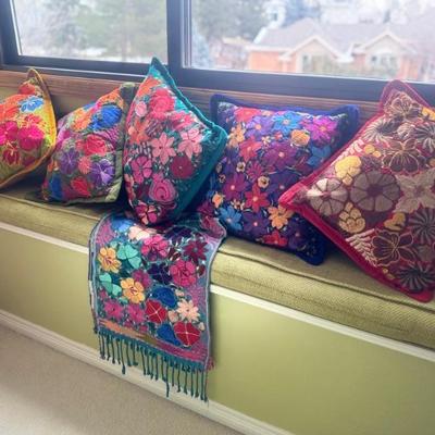 Beautiful handmade pillow set
