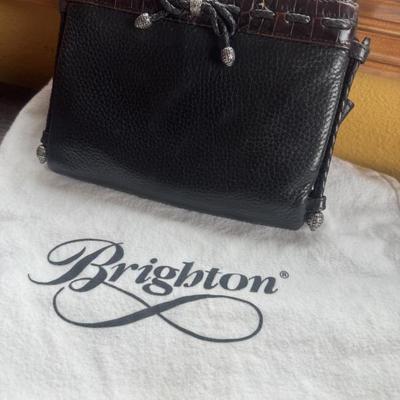 Brighton Brown and Black Leather Cross body all-in-one