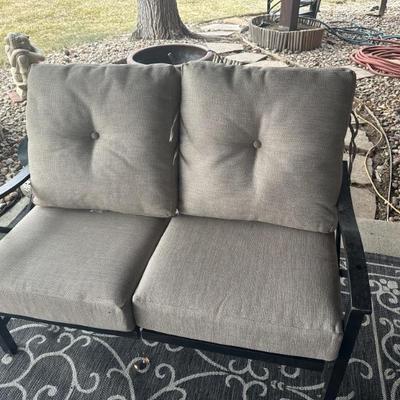Lower patio love seat