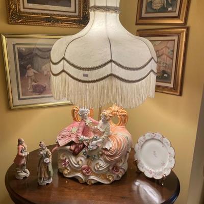 Vintage Victorian Azzolin Brothers Lamp made in Italy