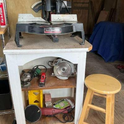 Radial arm miter saw power tools lot
