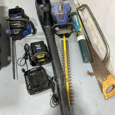 Kobalt 80v max outdoor power equipment lot