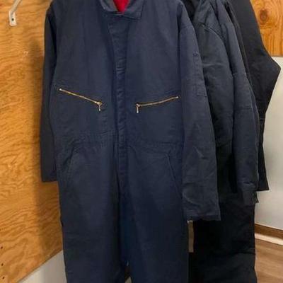 Workwear bundle with coveralls red kap coats, and dockers caps