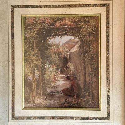 Bombay Company Print - Gardener | Framed print by Bombay Company of "The Little Gardener" by Joseph Harold Swanwick. - h. 30 x...