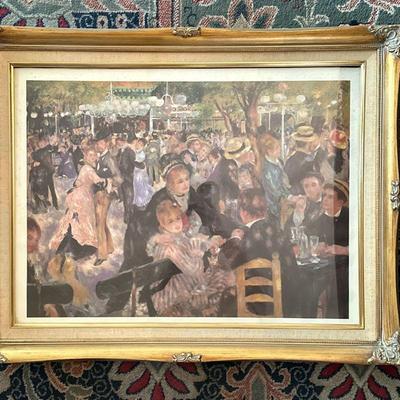 Renoir Print - Moulin de la Galette | Framed reproduction print of "Bal du Moulin de la Galette" by french artist,...