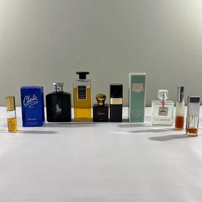 (10pc) Colognes & Perfumes | Assortment of cologne and perfumes from the past few decades including Charlie (by Revlon), Ralph Lauren...