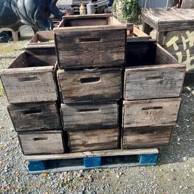 Vintage Fruit Lug Boxes