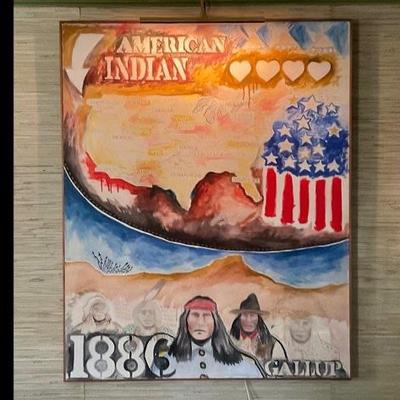 Native American Oil Painting
