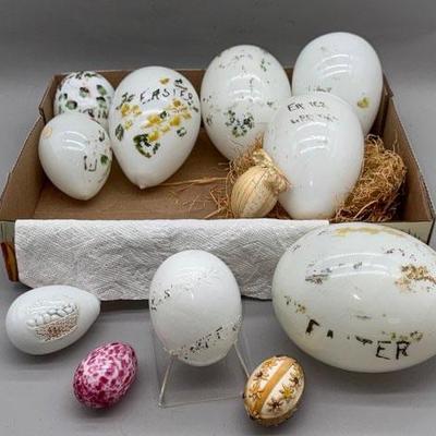 Antique Glass Easter Eggs