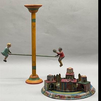 Antique Tin Toy Neverending See Saw