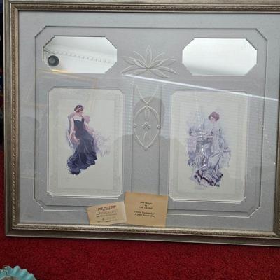 Vintage mirrored designer clothing art
