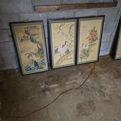 Chinese painted panels