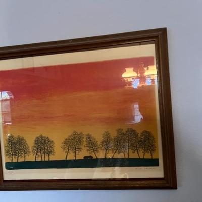 Frank Zeller pencil signed and numbered art.