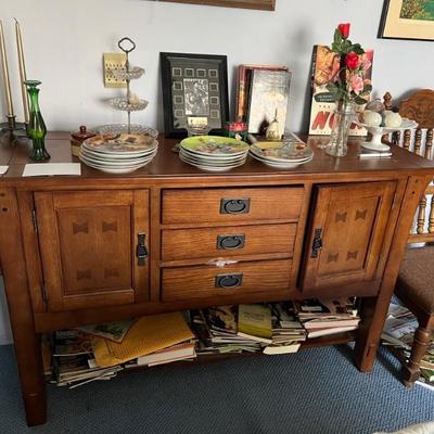 MCM style sideboard w/ bowtie joints -- beautiful and only $250.00!