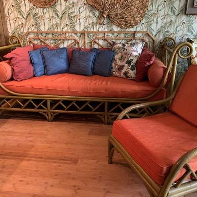 Tw195v rattan daybed and chair