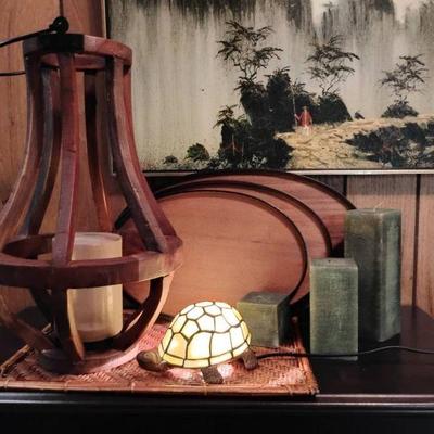 Tw140 wicker wood trays turtle