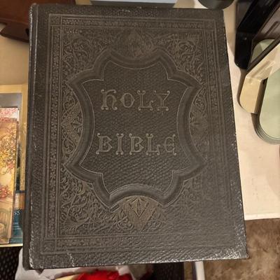 Sale Photo Thumbnail #28: Vintage Bible.  Published in 1890. 