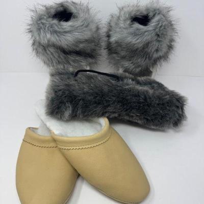 Bastien Industries & Hiawatha Moccasins + Women's Faux Fur Hand Covers	