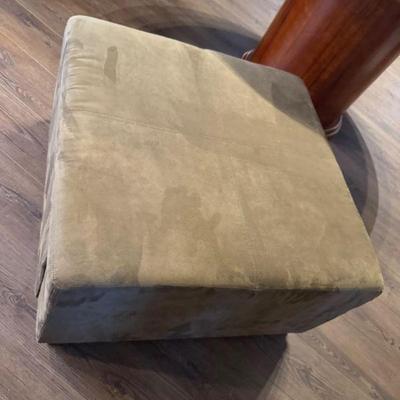 Dark Olive Green Ottoman w/ Storage	