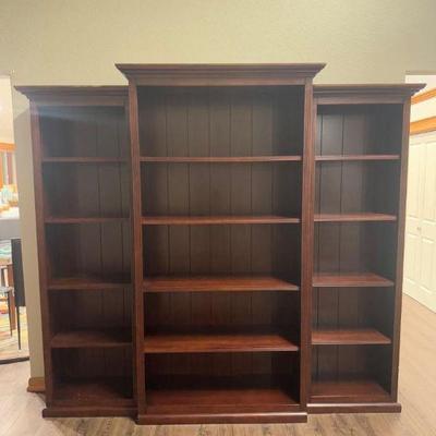Large Versatile 3-Piece Solid Wood Wall Unit - Classic Style	
