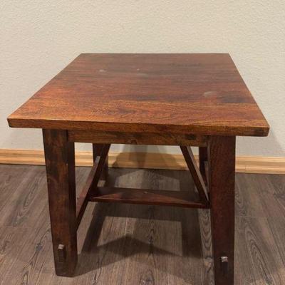 Solid Wood Mission Style Side Table – Sturdy & Classic Design	