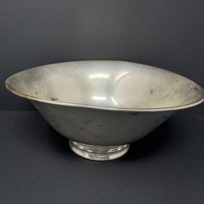 Large Towle Sterling Silver Footed Bowl – 309.39g, Classic Design	