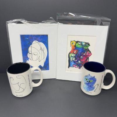 #1 Rick Lenz Collection: Abstract & Minimalist Prints + Collector Mugs	
