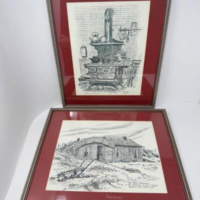 Set of 2 Rose Mary Goodson Framed Prints	