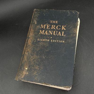 Merck Manual for physicians 1950s from a physician estate