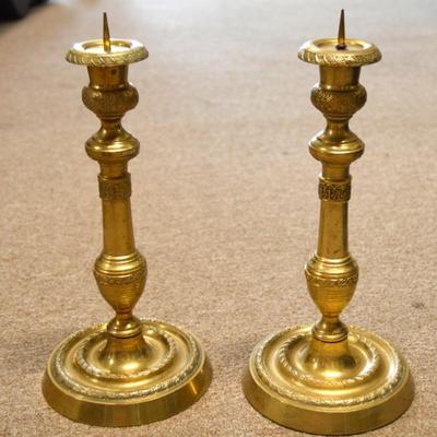 Sale Photo Thumbnail #473: Brass Candle Sticks