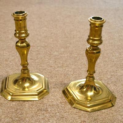 Sale Photo Thumbnail #474: Brass Candle Sticks 