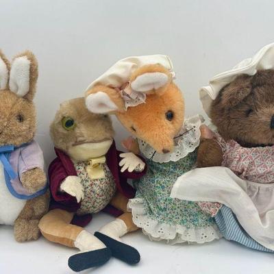 (4) Vintage Eden Stuffed Animals
