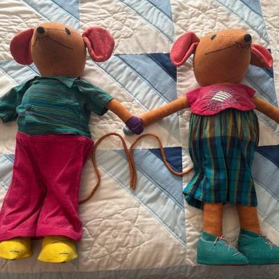 (2) Barbara Sansoni Stuffed Mice
