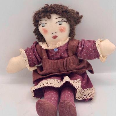Signed Handmade Primitive Doll
