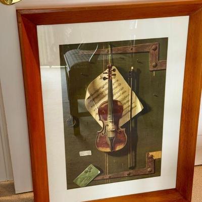 The Old Violin By William Michael Hartnett Print
