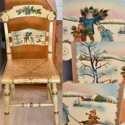 1982 Children’s Homecoming Hitchcock Chair 41/500 M Morgan
